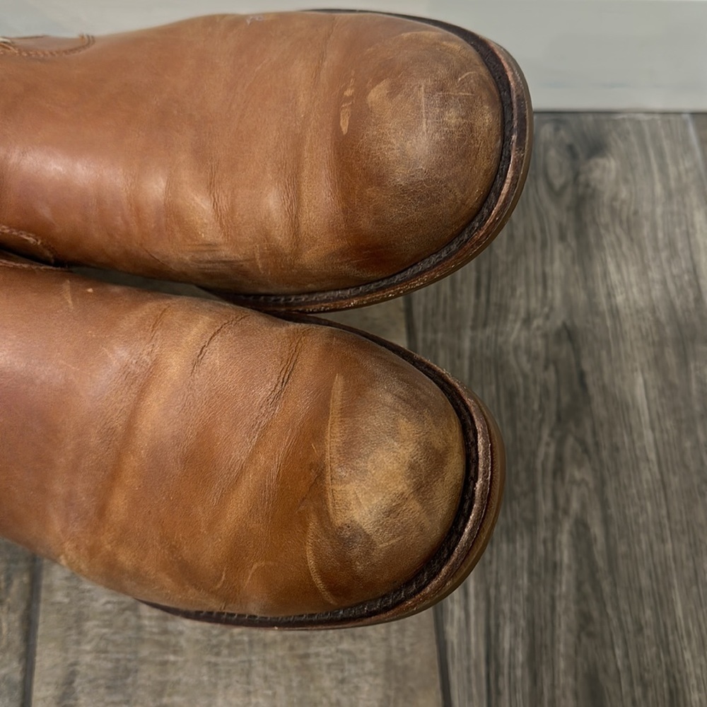 UGG brown leather boots size 10.5 - Picture 4 of 16